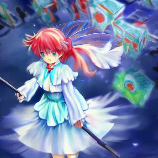 Prompt: Touhou cirno, ultrarealistic