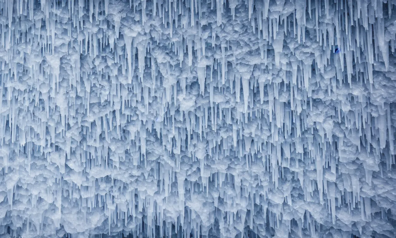 Prompt: a wall made of stacked ice in distance snowstorm ， high quality, octane render ， icey tundra, snowy landscape