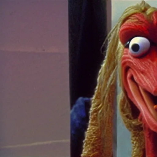 Prompt: jar jar binks in the muppet show