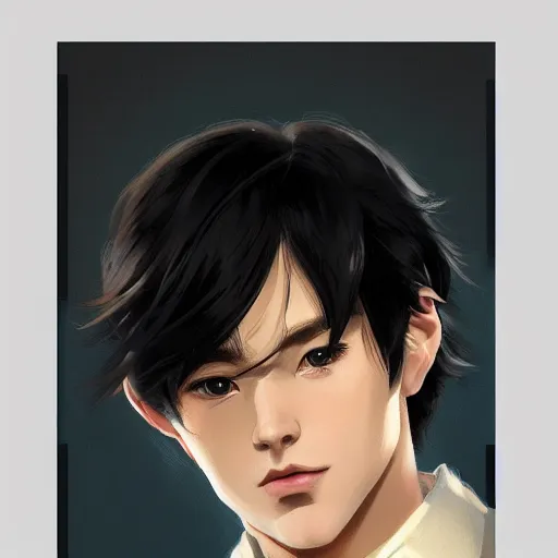 Prompt: A potrait of a man with big and cute eyes, fine-face, realistic shaded perfect face, fine details. Night setting. Very anime style. Realistic shaded lighting poster by Ilya Kuvshinov katsuhiro, magali villeneuve, artgerm, Jeremy Lipkin and Michael Garmash, Rob Rey and Kentarõ Miura style, trending on art station