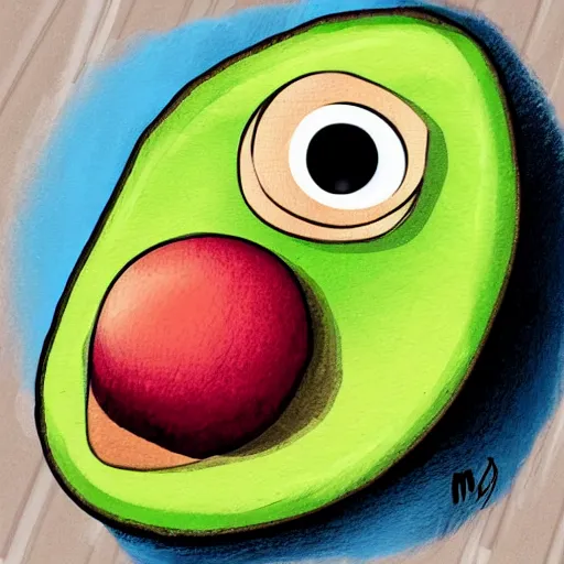 Prompt: avocado based on mr. potato head
