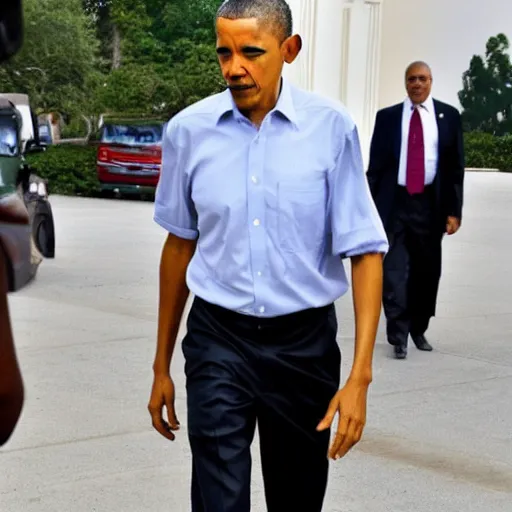 Image similar to barack obama carrying way too much money