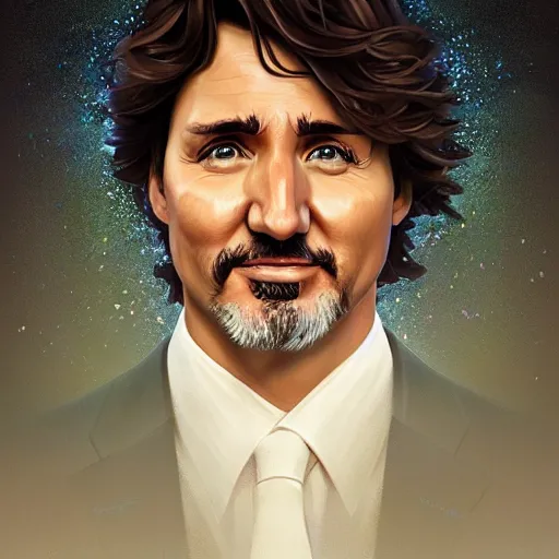 Prompt: portrait justin trudeau blackface!!!, sci - fi and fantasy, intricate highly detailed digital painting, artstation, concept art, smooth and sharp focus, illustration, art by tan zi and ayanamikodon and alphonse mucha and wlop