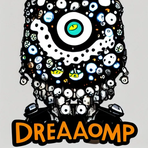 Prompt: the face of the dreambotmothership