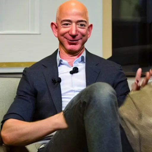 Image similar to jeff bezos troll face