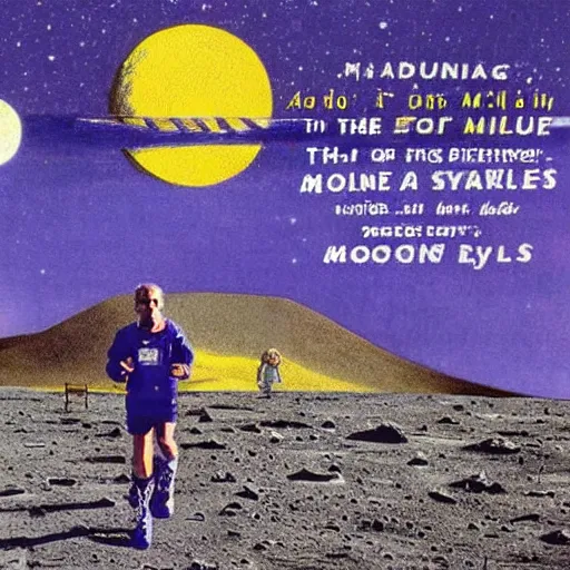 Image similar to marathon on the moon