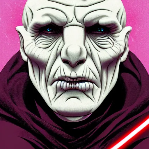 Prompt: Voldemort as a Sith Lord by Kilian Eng