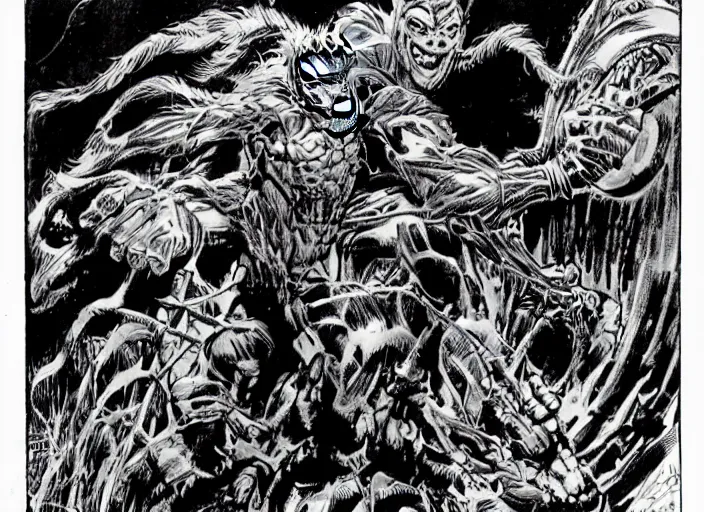 Image similar to green goblin illustration by mike ploog