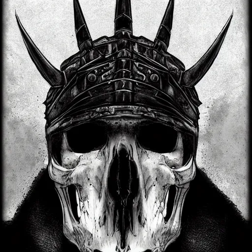 Image similar to crow skull helmet, headshot, side elevation, fantasy, dark souls, b & w, concept art