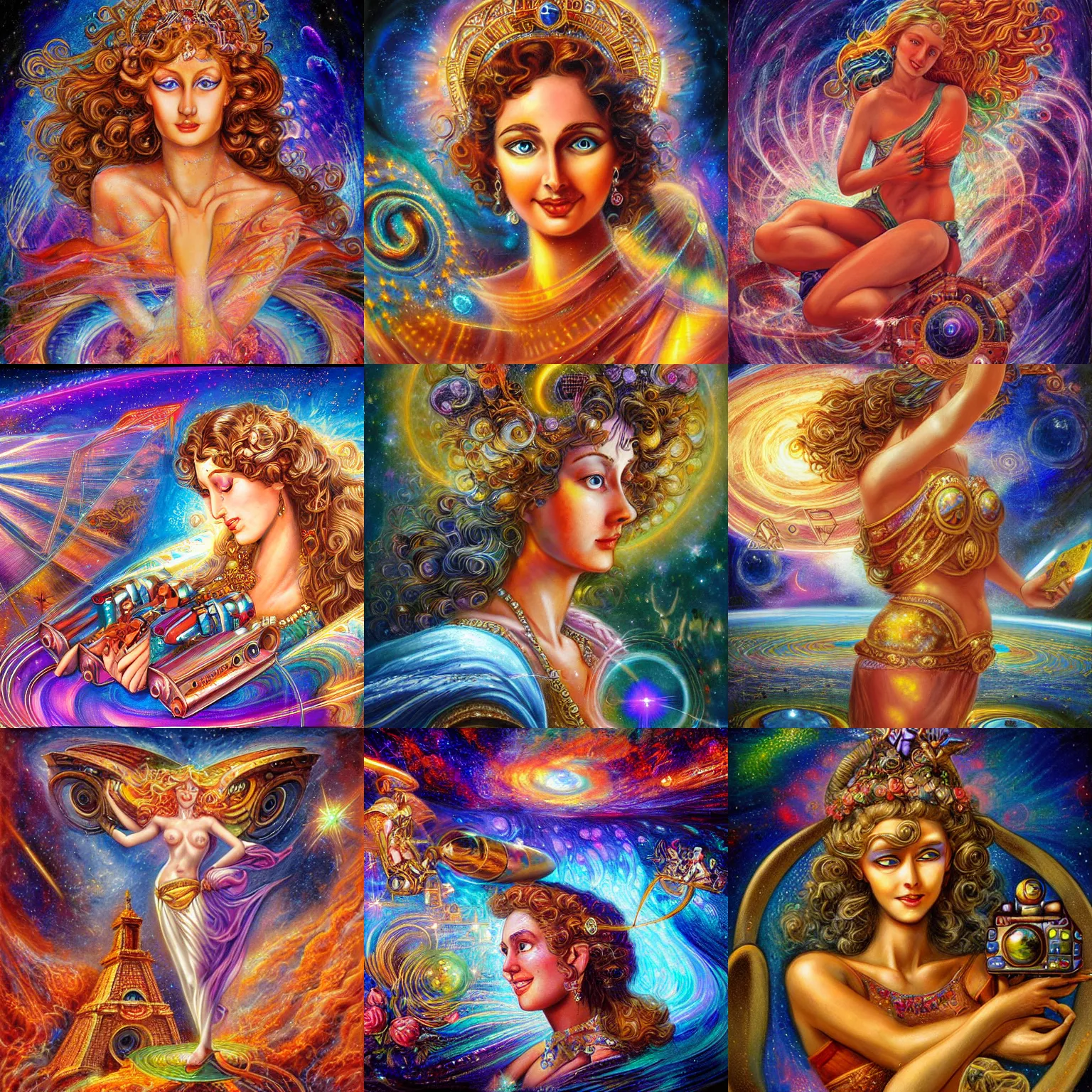 Prompt: goddess of laser interferometer gravitational wave observatory by senior concept arist josephine wall trending on artstation