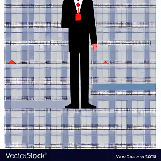 Prompt: man in a suit vector graphics