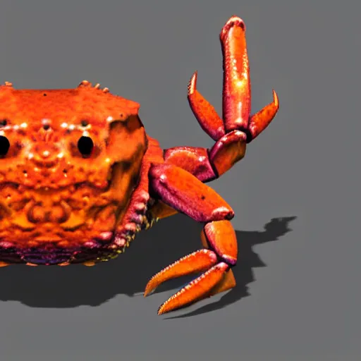 Image similar to crab monster from jrpg, 3 d