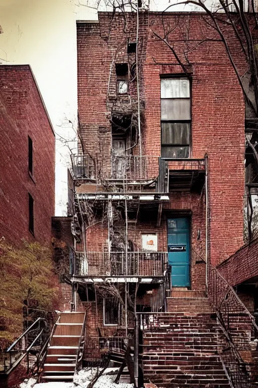 Prompt: (((((a ramshackle Manhattan brick brownstone deep in the forest))))) by Jon Juarez!!!!!!!!!!!!!!!!!!!!!!!!!!!