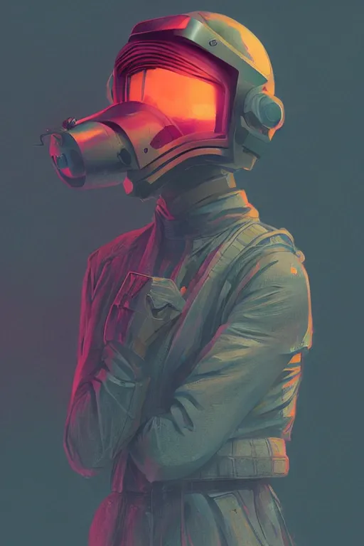 Prompt: full body twitch streamer, blade runner 2 0 4 9, scorched earth, cassette futurism, modular synthesizer helmet, the grand budapest hotel, glow, digital art, artstation, pop art, by hsiao - ron cheng