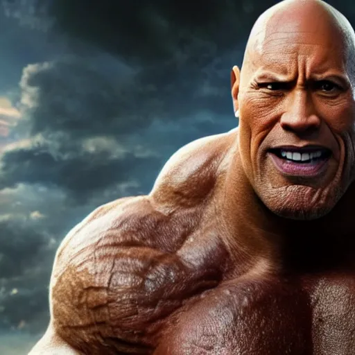Image similar to Dwayne The Rock Johnson as Thanos