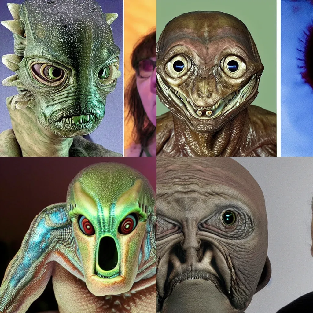 Prompt: scientist discover new alien species