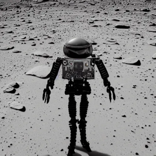 Prompt: an award winning portrait photo of an alien on mars