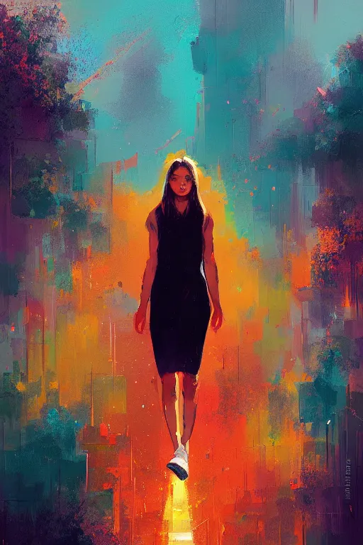 Prompt: portrait of the freedom dive girl, by alena aenami, by ross tran, digital art painting