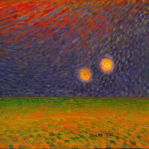 Prompt: Liminal space in outer space by Maximilien Luce