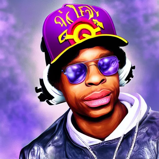 Prompt: eazy-e meets sailor moon hyper realistic digital art