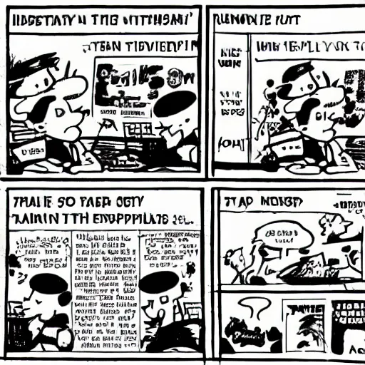 Image similar to newspaper comic strip