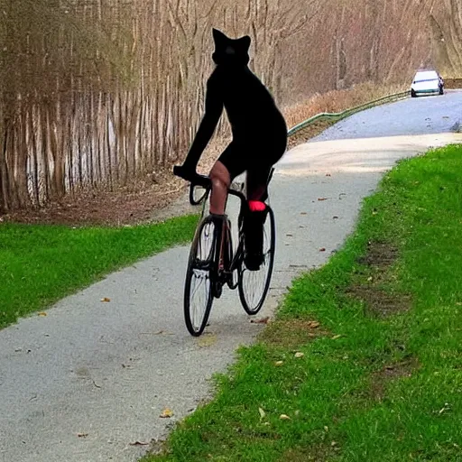 Image similar to cat cycling