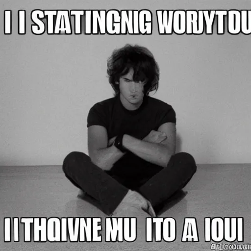 Image similar to i'm sitting here in a boring room it's just another rainy sunday afternoon i'm wasting my time i got nothing to do i'm hanging around i'm waiting for you but nothing ever happens and i wonder