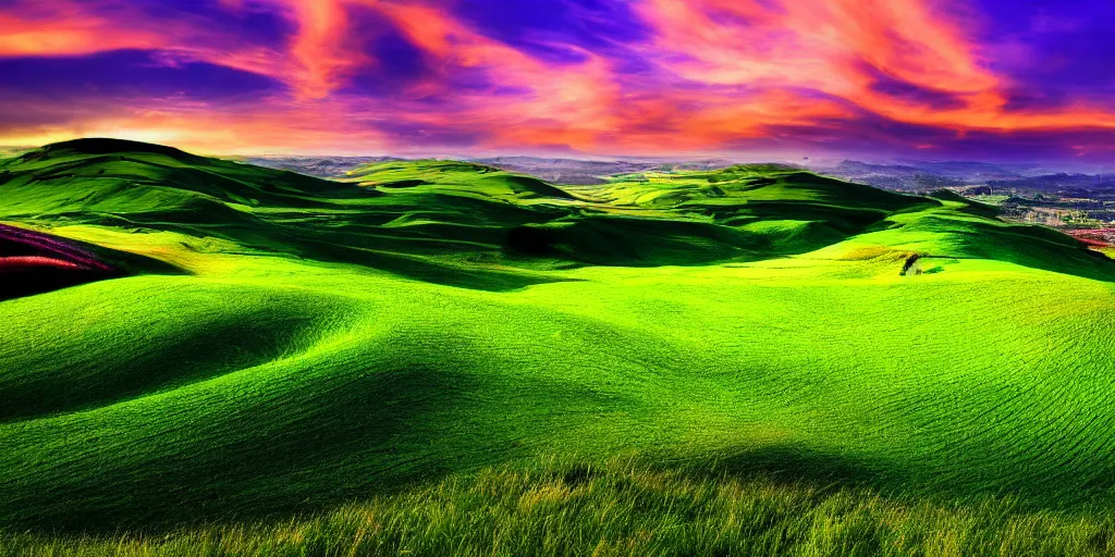 Bliss famous wallpaper from Windows XP