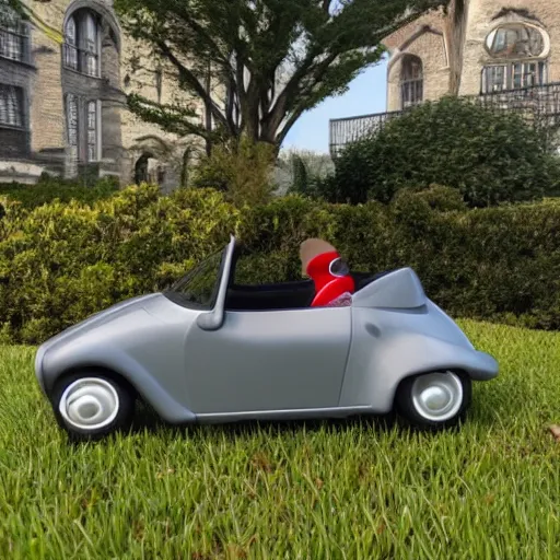 Image similar to photo of small mouse controlled convertible car