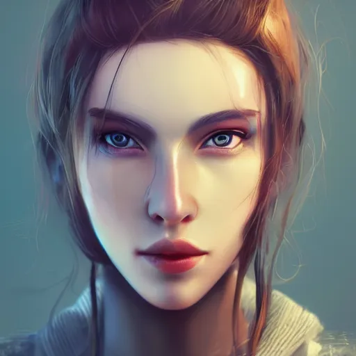 Image similar to beautiful girl character concept style, by Mateusz Urbanowicz, beautiful girl, 8k character concept art, by WLOP, cinematic lighting, trending on artstation, symmetrical portrait symmetrical, highly detailed CGsociety, hyper