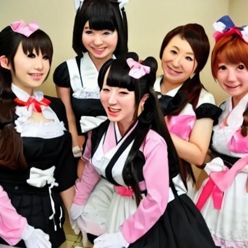Prompt: Japanese maid cafe