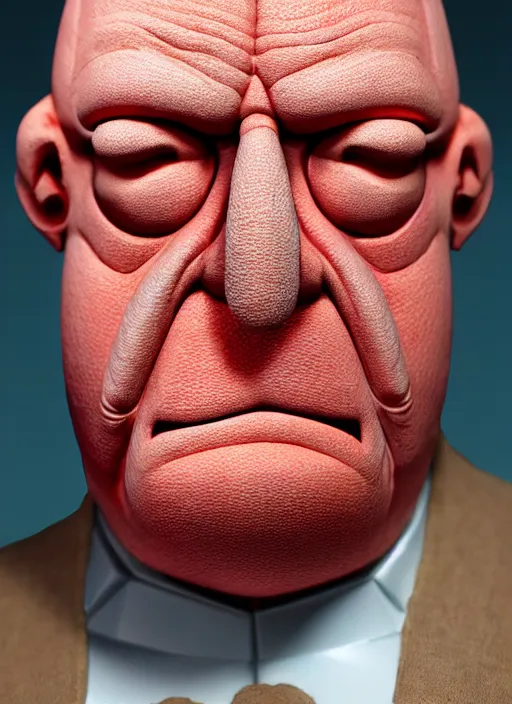 Image similar to photorealistic 3 0 0 0 ( dr. john a. zoidberg ), portrait photography feroflex photorealistic studio lighting ektachrome detailed intricate face details, ultradetails, beautiful face, realistic shaded perfect face, extremely fine details