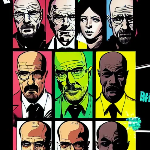 Image similar to breaking bad the comic book