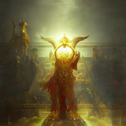 Prompt: the sun king by ruan jia