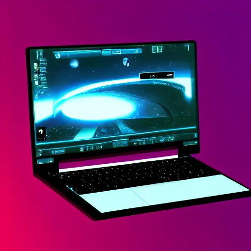 Image similar to a laptop from the 2 1 0 0 s, hd, concept art