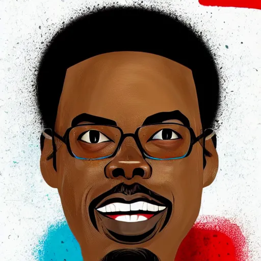 Image similar to chris rock as a rock, featured on artstation