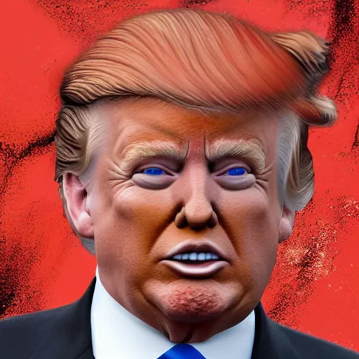 Prompt: photo of Donald Trump as an Oompa Loompa, highly detailed, 4k, realistic, HDR