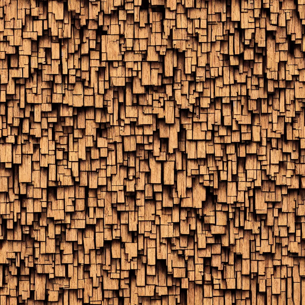 Prompt: a close up of a wall made of wood, a microscopic photo by fred a. precht, shutterstock contest winner, crystal cubism, dye - transfer, ultrafine detail, uhd image