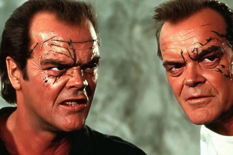 Prompt: Jack Nicholson plays Terminator