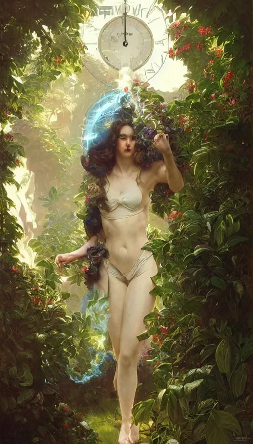 Image similar to hyper realistic time machine schematics, cyberpunk, design on white background, beautiful details, lush foliage, drawn by john singer sargent, tom bagshaw, norman rockwell, alphonso mucha, lolish, trending on artstation