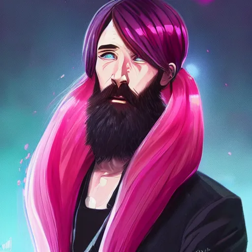 Image similar to rasputin as an anime boy, pink hair, gorgeous, amazing, elegant, intricate, highly detailed, digital painting, artstation, concept art, sharp focus, illustration, art by Ross tran