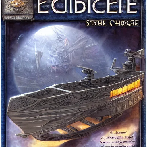 Prompt: the edge chronicles skyship, ultra detailed
