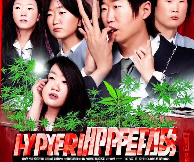 Image similar to hyperralism weed express ( 2 0 0 8 ) movie still photography of realistic detailed north korean kim chen with detailed face smoking reviewing detailed weed bush in detailed basement bedroom ultra violet light