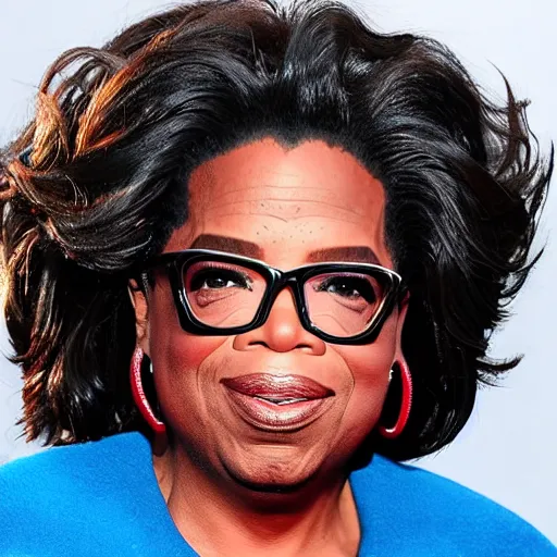 Image similar to transformation of oprah into alien xenomorph, hideous, disturbing, slime