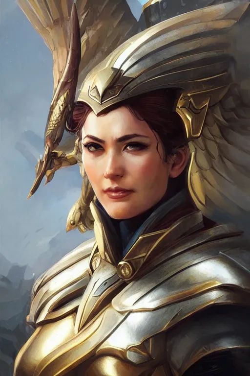 Image similar to amazon valkyrie athena, d & d, fantasy, portrait, highly detailed, headshot, digital painting, trending on artstation, concept art, sharp focus, illustration, art by artgerm and greg rutkowski and magali villeneuve