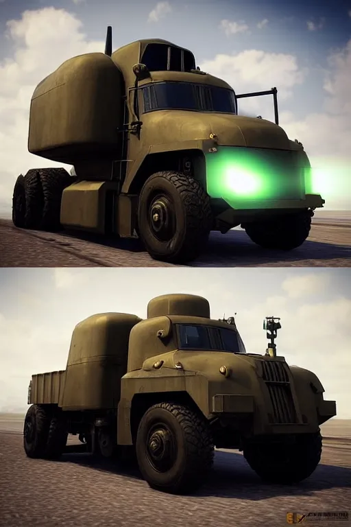 Prompt: “ cybertruck in war thunder game. front on, symmetrical. industrial design. good design award, innovative product concepts, most respected design, amazing depth, glowing, golden ratio, 3 d octane cycle unreal engine 5, volumetric lighting, cinematic lighting, cgstation artstation concept art ”