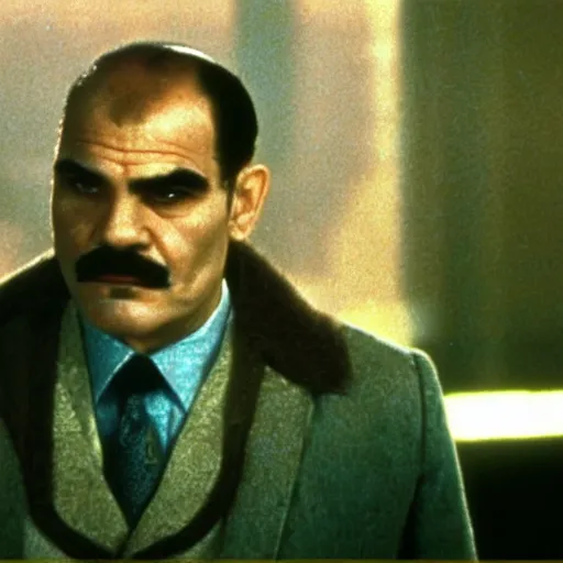 Image similar to a still of david suchet's poirot in blade runner ( 1 9 8 2 )