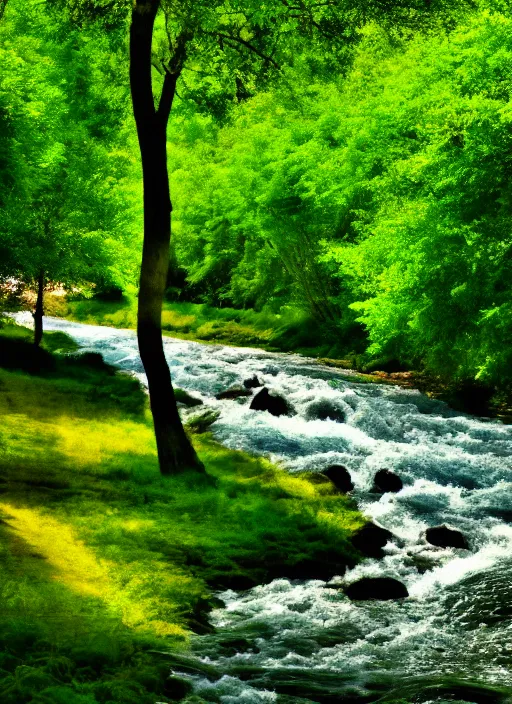 Image similar to beautiful summer season photography trees and river award winning cinematography