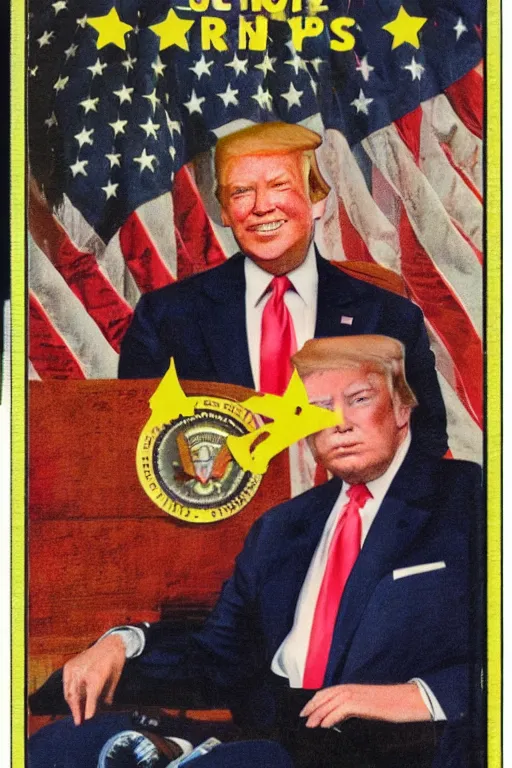 Image similar to trading card of the president of the United States