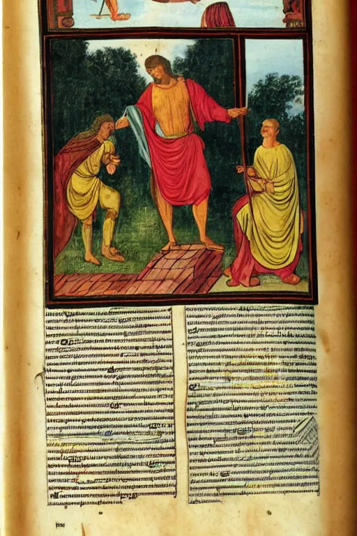 Prompt: page from a latin textbook